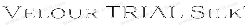 Velour TRIAL SilkType Thin字体转换